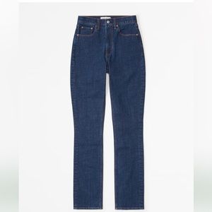 NWOT Abercrombie Curve Love Ultra High Rise 90s Slim Straight Jean